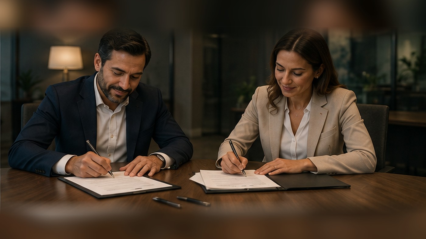 Acordo fechado com segurança em espanhol